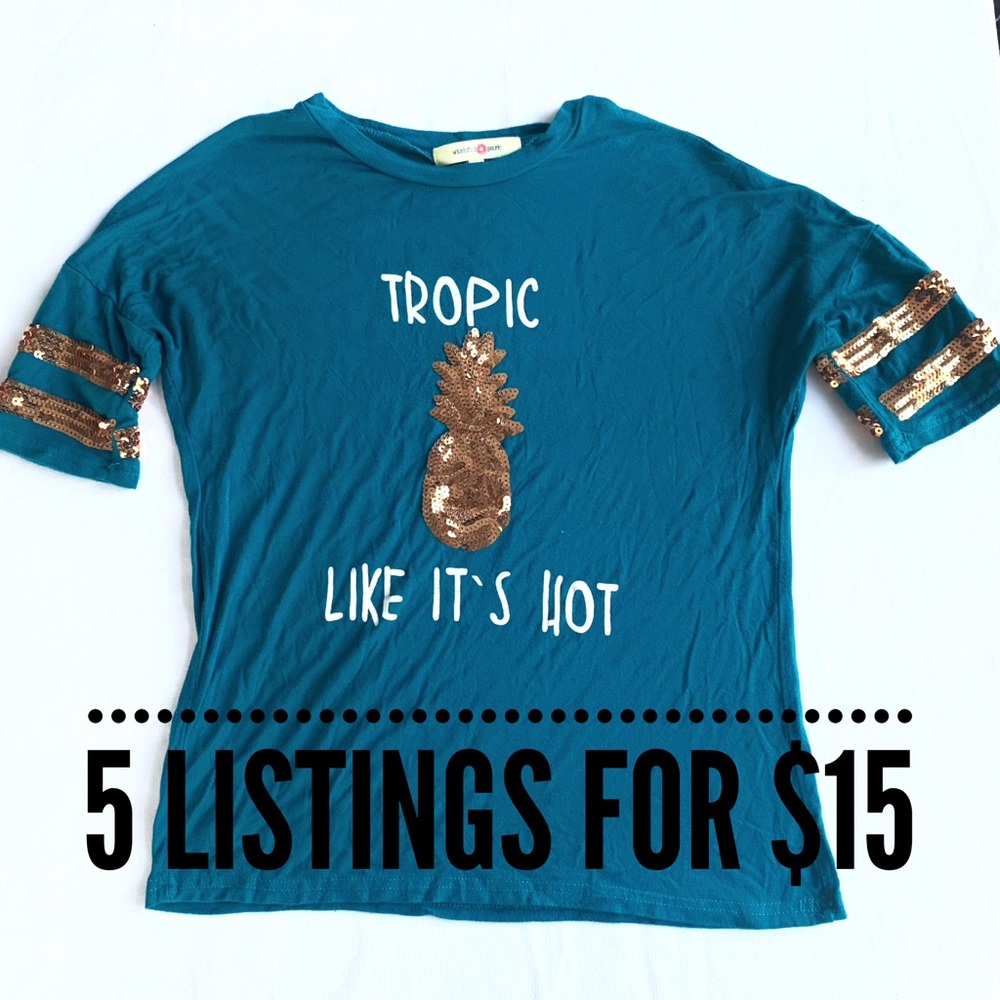 Girls Sequin Football Rugby Style T Sequins - M